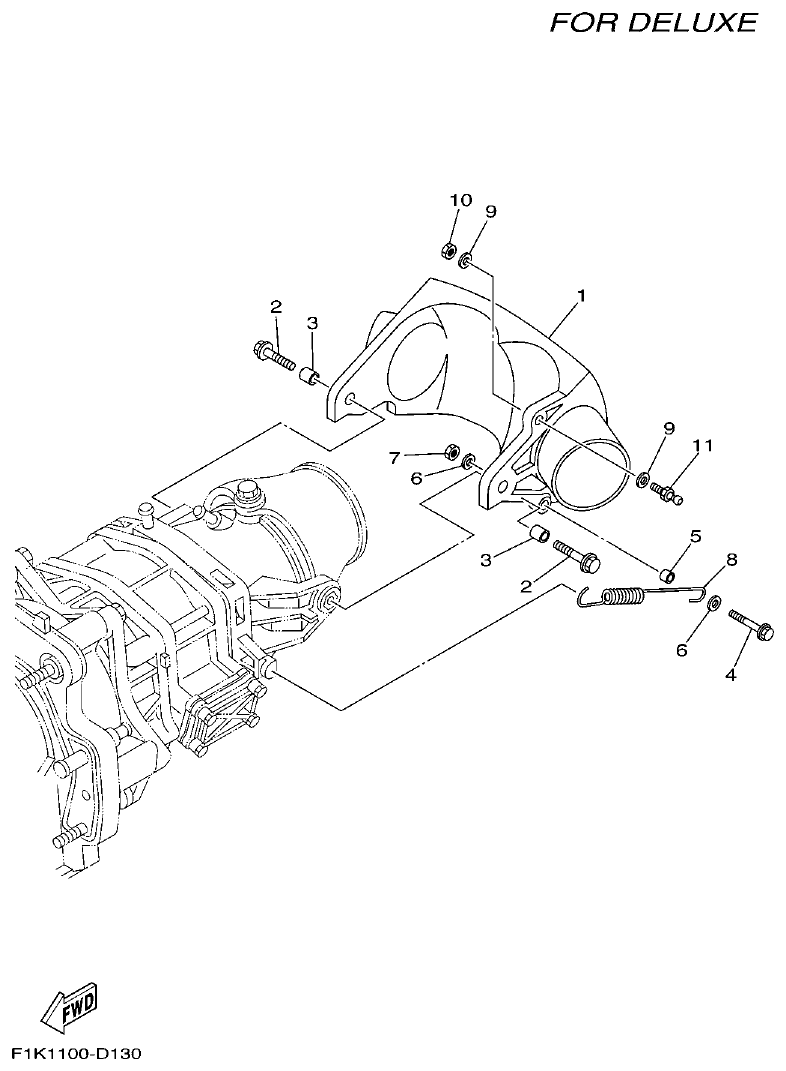 Yamaha F1KB JET UNIT 3 parts diagram
